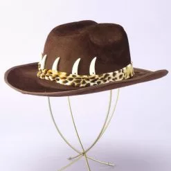 Cowboy Hat With Teeth - Brown
