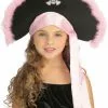 Girls Pirate Hat In Pink Child