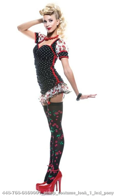 Pinup Girl French Kiss Adult Costume 1 Pinup Girl French Kiss Adult Costume