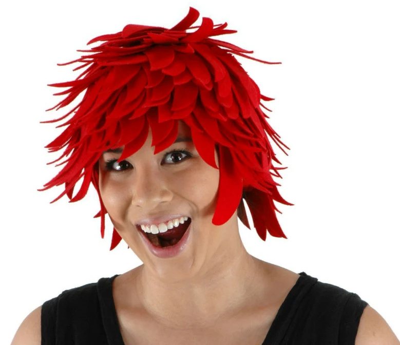 Red Fireball Wig 1 Red Fireball Wig