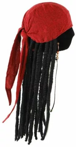Pirates Of The Caribbean - Jack Sparrow Adult Scarf With Dreads