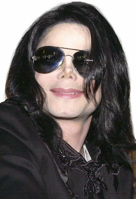 Michael Jackson Adult Long Straight Wig W/ Glasses 1 Michael Jackson Adult Long Straight Wig W/ Glasses