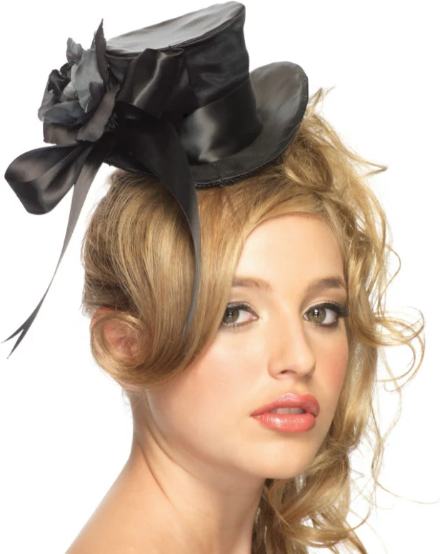Satin Top Hat Adult Black 1 Satin Top Hat Adult Black