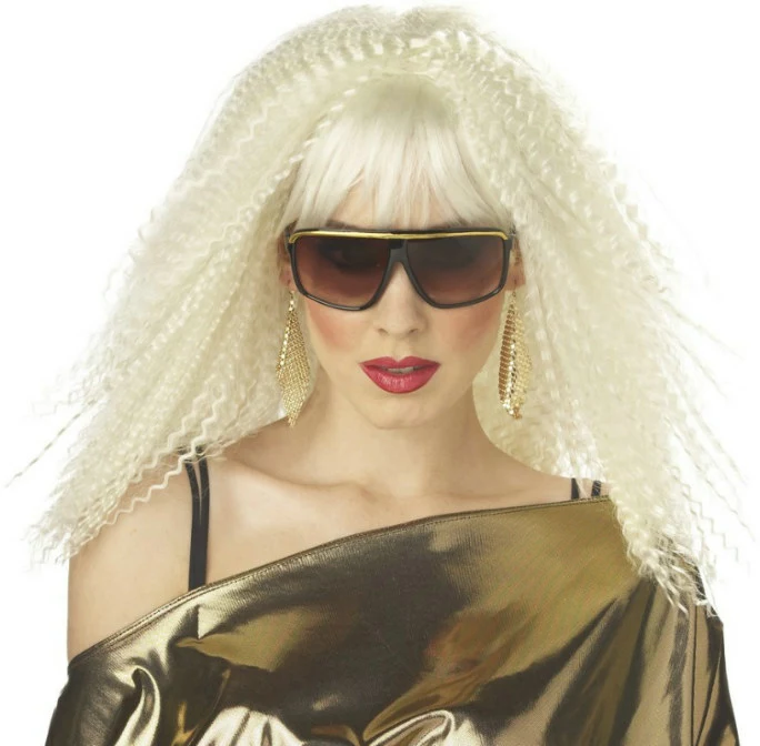 Crimptastic (Platinum Blonde) Adult Wig 1 Crimptastic (Platinum Blonde) Adult Wig