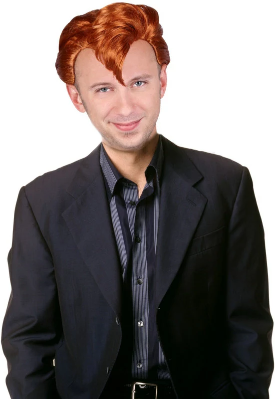 TV Talk Show Host Adult Wig 1 TV Talk Show Host Adult Wig