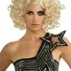 Lady Gaga Curly Blonde Adult Wig