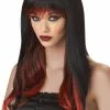 Enchanted Tresses (Black / Red) Adult Wig