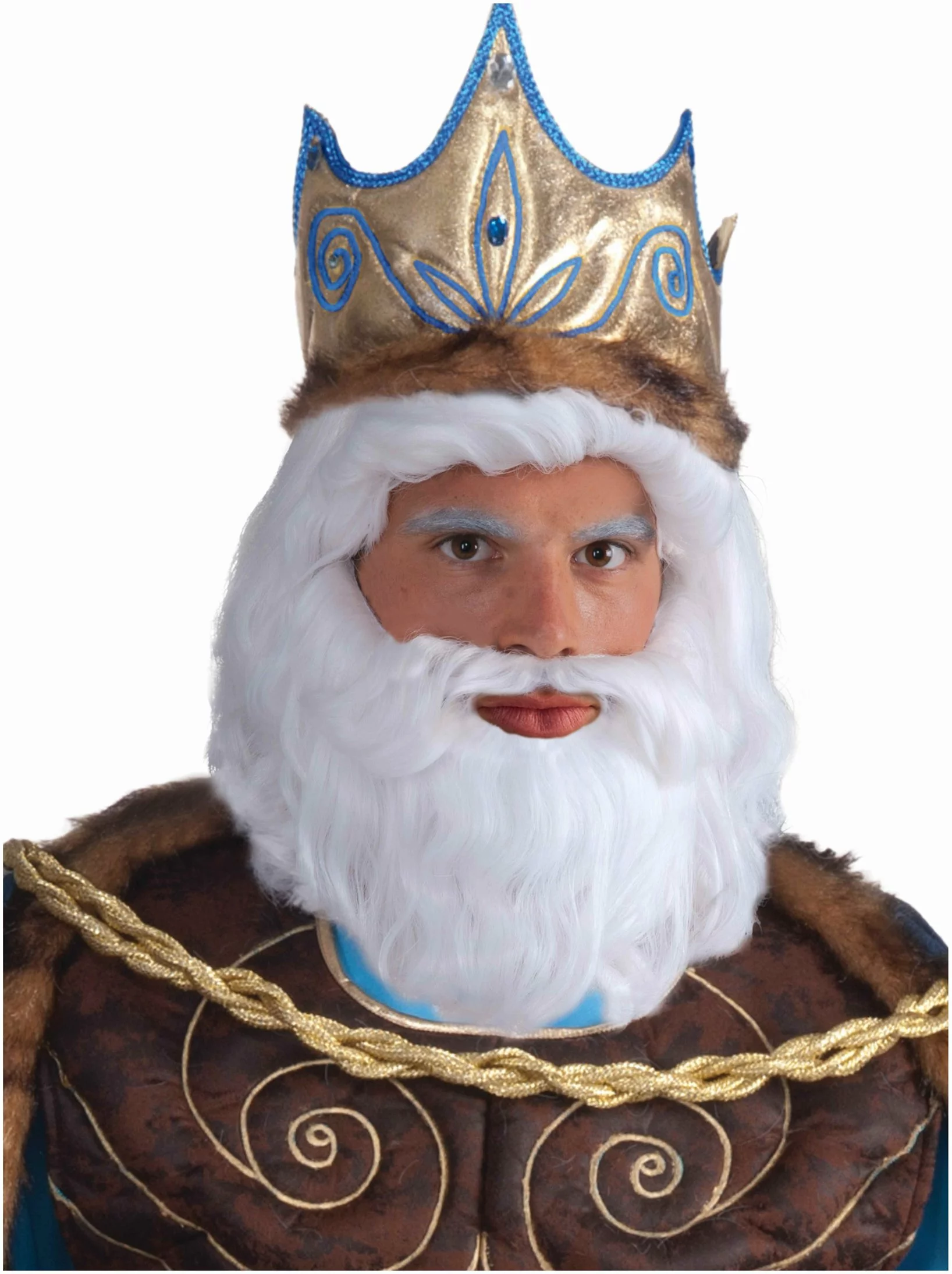 King Neptune Wig Adult 1 King Neptune Wig Adult