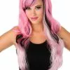Gothic Pink And Black Adult Wig