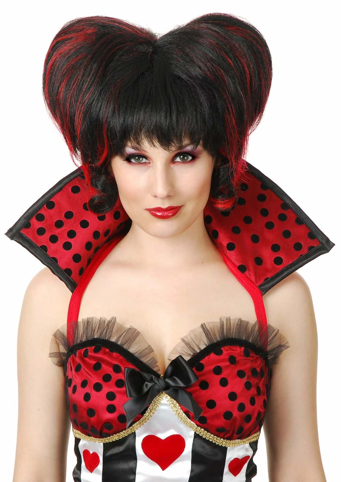 Gothic Queen Of Black Hearts Wig (Adult) 1 Gothic Queen Of Black Hearts Wig (Adult)