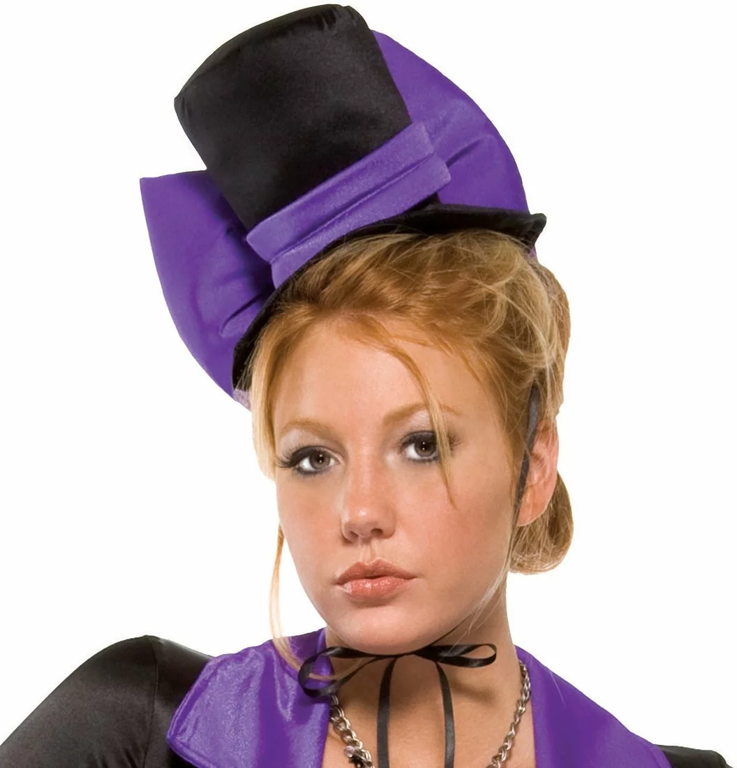 Purple Bow Vampire Hat (Adult) 1 Purple Bow Vampire Hat (Adult)