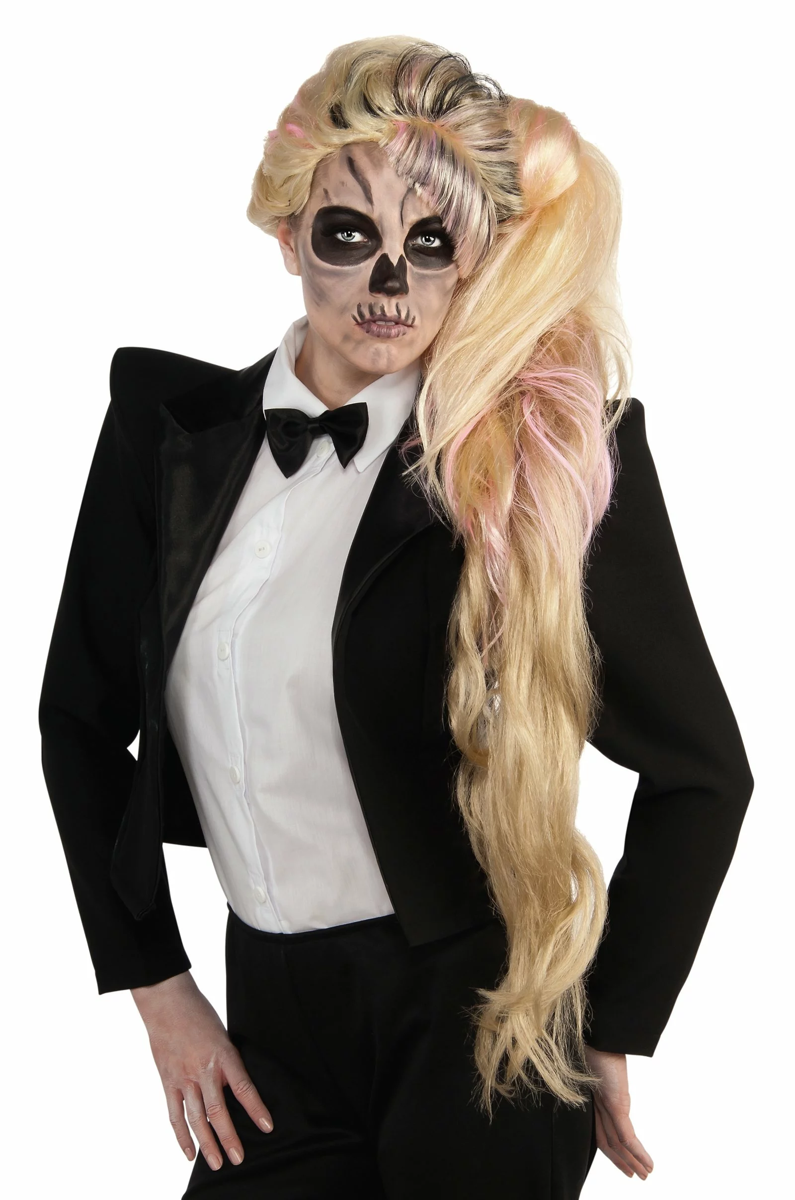 Lady Gaga Side Ponytail Wig (Adult) 1 Lady Gaga Side Ponytail Wig (Adult)
