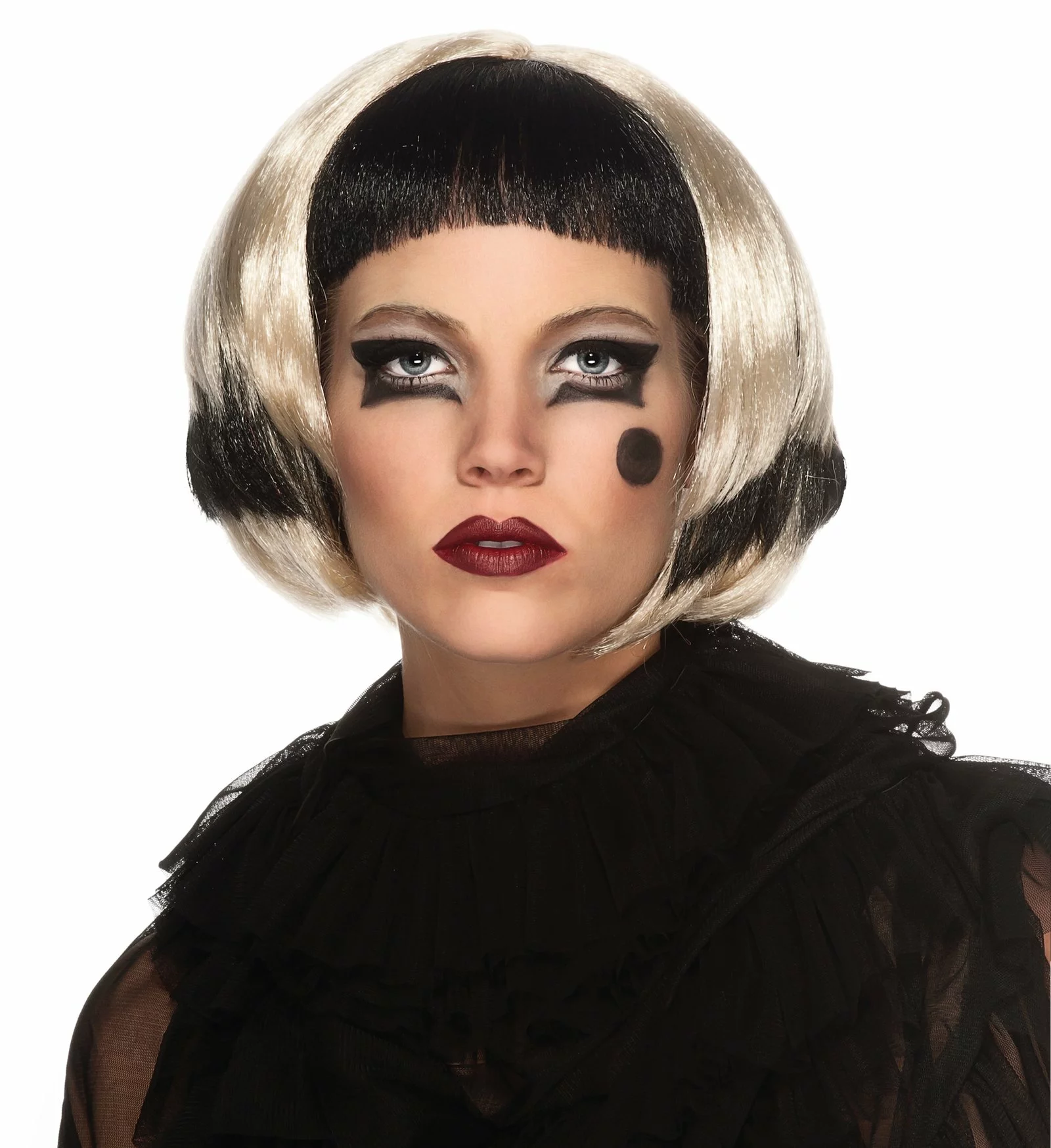 Lady Gaga Black/Blonde Wig (Adult) 1 Lady Gaga Black/Blonde Wig (Adult)