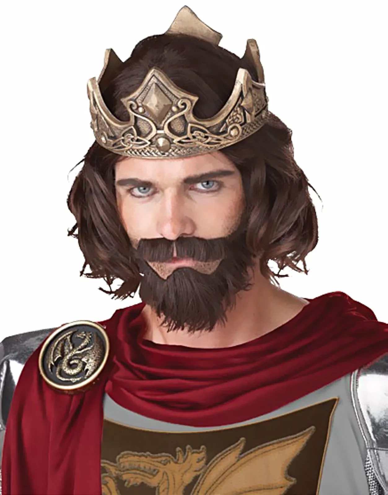 Medieval King (Brown) Adult Wig 1 Medieval King (Brown) Adult Wig