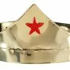 Star Gold & Red Adjustable Adult Crown