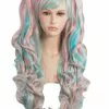 Blue And Pink Cosplay Adult Wig