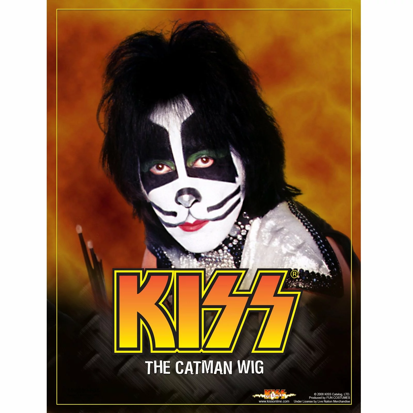KISS Catman Wig (Adult) 1 KISS Catman Wig (Adult)