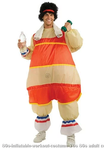 Inflatable 80s Workout Costume 1 Inflatable 80s Workout Costume