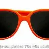 Orange 80s Sunglasses