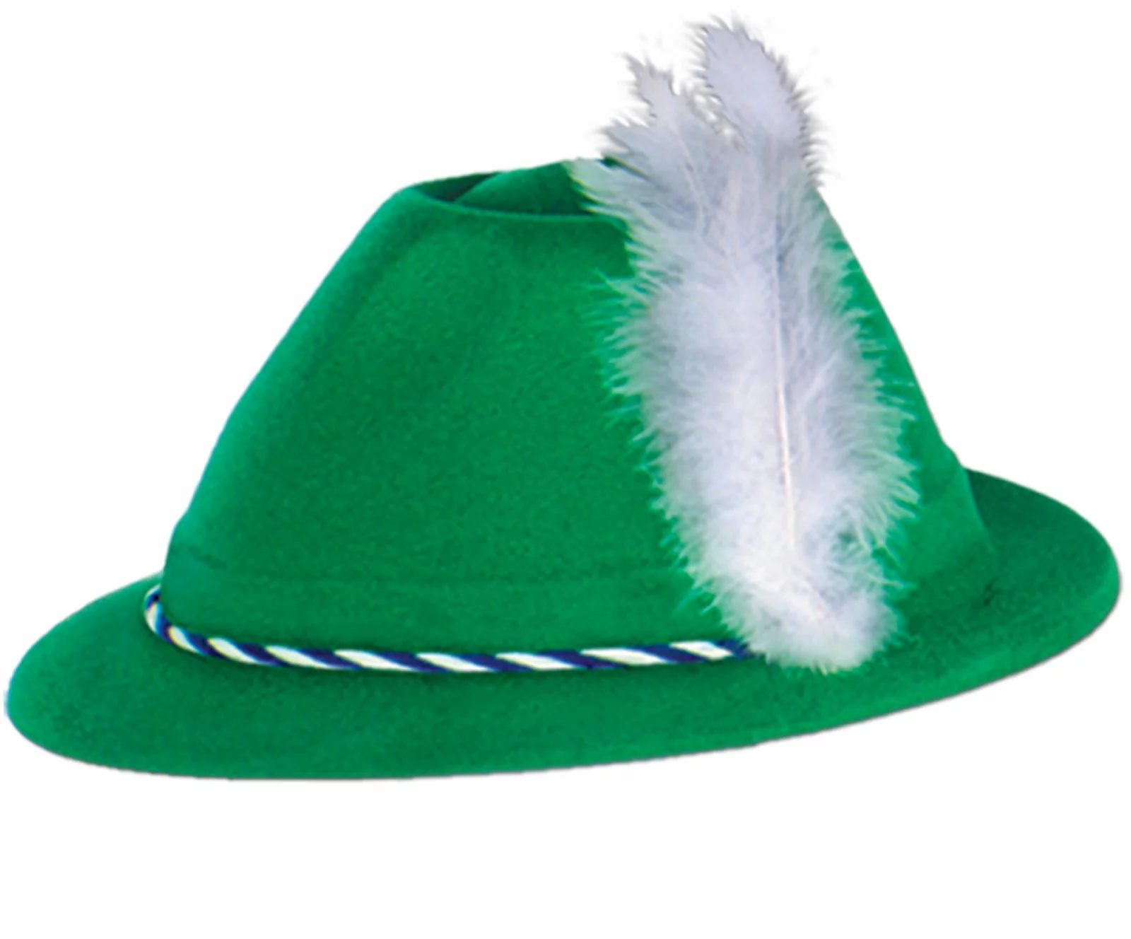 Oktoberfest Green Velour Tyrolean Hat Adult 1 Oktoberfest Green Velour Tyrolean Hat Adult