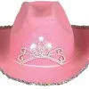 Blinking Pink Tiara Cowboy Hat (Child)