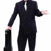 Blue Zoot Suit W/ White Pin Stripe Adult Costume: Size 40