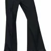 Black Sequin Cuff Disco Pants