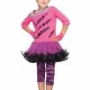 Girls Retro Rockstar Costume