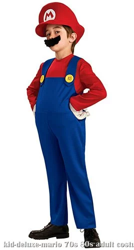 Child Deluxe Mario Costume 1 Child Deluxe Mario Costume