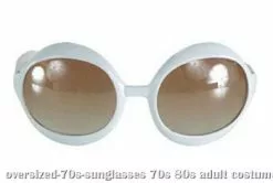 White 70s Sunglasses
