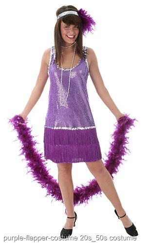 Purple Flapper Dress 1 Purple Flapper Dress
