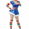 Sexy 80s Rainbow Vixen Costume