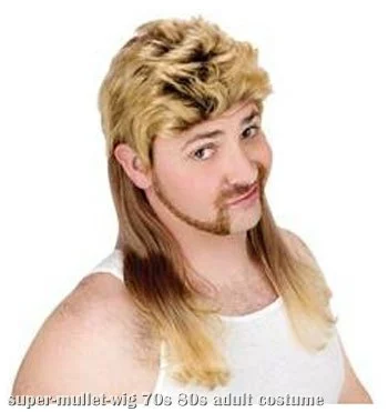 Blonde Mullet Wig 1 Blonde Mullet Wig