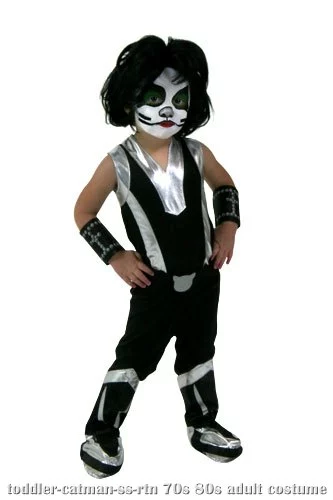 Toddler Screenprint KISS Catman Costume 1 Toddler Screenprint KISS Catman Costume